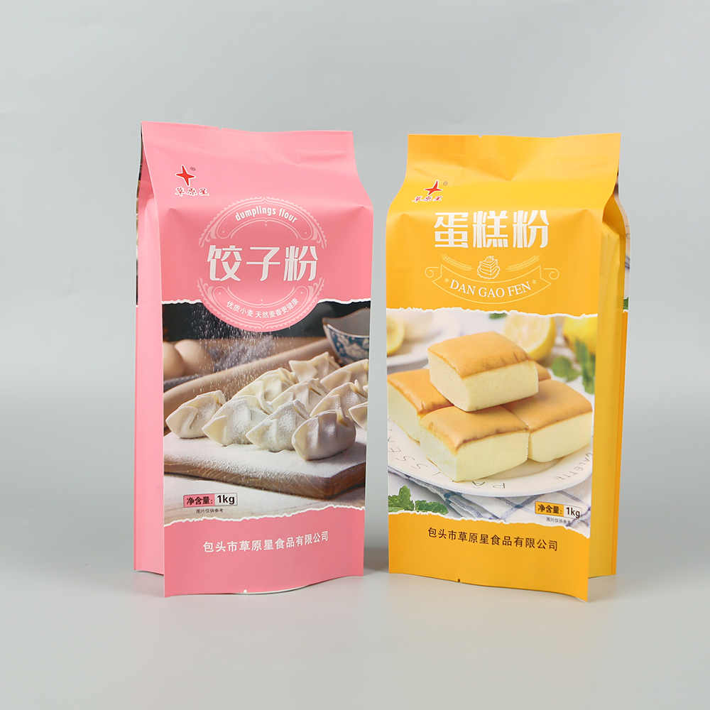 1kg面粉饺子粉+白牛皮纸+四边封