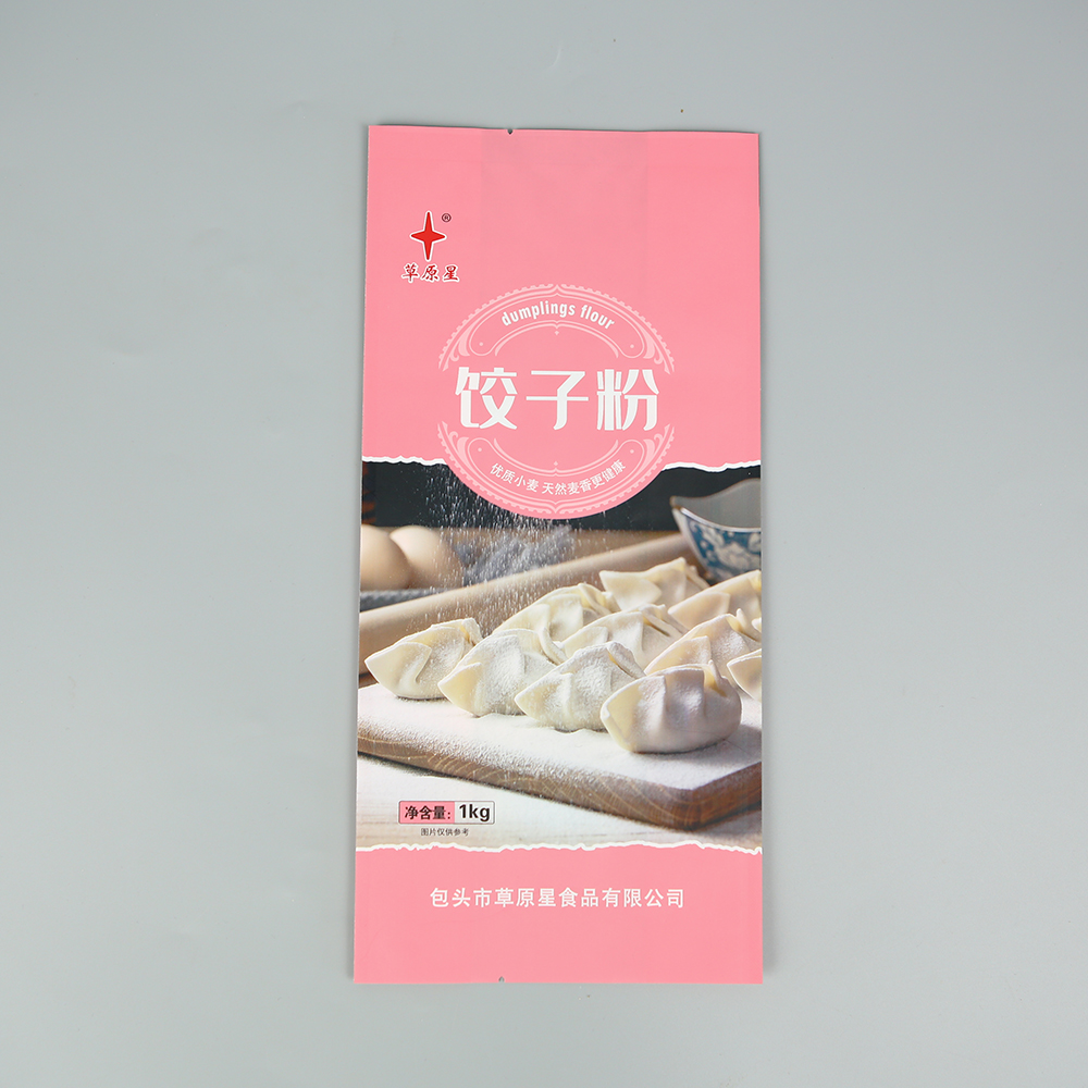 1kg面粉饺子粉+白牛皮纸+四边封